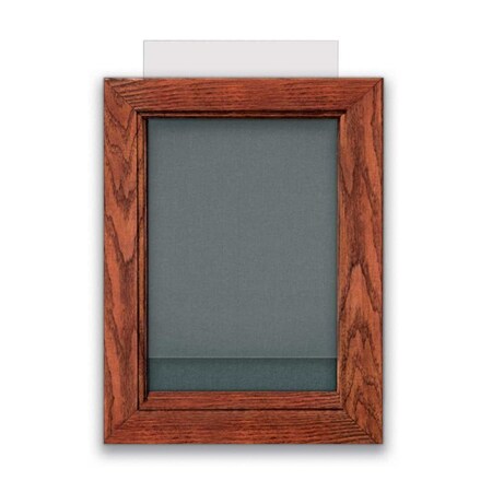 United Visual Products Indoor Enclosed Combo Board, 72"x36", Gold Frame/Burgundy & Dark Spruce UVCB7236G-BURGUN-DRKSPR